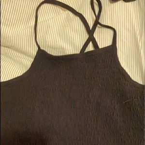 adorable ribbed highneck tank top!